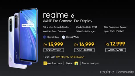 realme 6 Specifications .